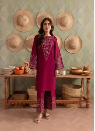 S1 602 Lawn 2 pc embroidered